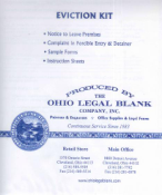 Form #EK-OHIO Eviction Kit for the State of Ohio