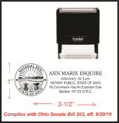 The required stamp an Ohio Attorney needs to comply with Ohio Senate Bill 263. Ships Next Business day.