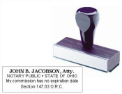 WOOD HANDLE NOTARY STAMP (ATTORNEY)
