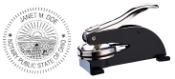 PERSONALIZED DESK STYLE NOTARY SEAL (EMBOSSER)