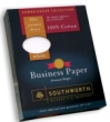 100% Cotton Content Paper, White, by Southworth., 8 1/2 x 11, 32 lb., Date Coded

Why 100% Cotton?  Because it lasts!  Higher cotton content paper doesn't yellow over time and wont' deteriorate.  Use this for your most important documents such as Deeds,