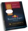 100% Cotton Content Paper, White, by Southworth., 8 1/2 x 11, 32 lb., Date Coded

Why 100% Cotton?  Because it lasts!  Higher cotton content paper doesn't yellow over time and wont' deteriorate.  Use this for your most important documents such as Deeds,