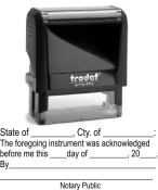 Notary Public Acknowledgment Stamp
