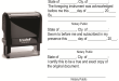 81140 COMBO - ACKNOWLEDGMENT, JURAT AND CERTIFIED STAMPS