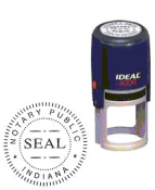 IDEAL 400R SELF INKING NOTARY SEAL (STAMP)