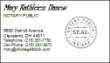 BC-INDIANA - INDIANA NOTARY PUBLIC BUSINESS CARDS