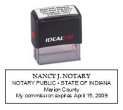 IDEAL SELF-INKING NOTARY STAMP 