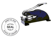 PERSONALIZED INDIANA DESK STYLE NOTARY SEAL (EMBOSSER)