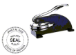 81014IN - PERSONALIZED INDIANA DESK STYLE NOTARY SEAL (EMBOSSER)