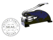 81013IN - DESK STYLE INDIANA NOTARY SEAL (EMBOSSER) 