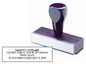 WOOD HANDLE NOTARY STAMP