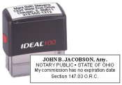 IDEAL SELF-INKING NOTARY STAMP (ATTORNEY)