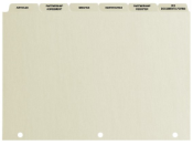 LIMITED PARTNERSHIP INDEX SET - 6 TABBED