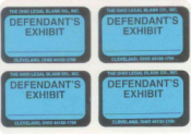 DEFENDANT EXHIBIT STICKERS