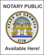 Size 8 1/2 x 11 sign for notary publics to advertised their services.