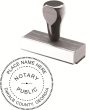 81100GAN - WOOD HANDLE ROUND STYLE NOTARY STAMP (REGULAR NOTARY) 