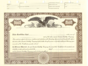 8 1/2 X 11, Brown, Limited Liability Certificate