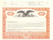 8 1/2 X 11, Orange, Limited Liability Certificate