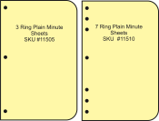 Replacement sheets for Ohio corporate Record Minute Book.