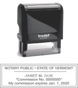 SELF INKING VERMONT NOTARY STAMP