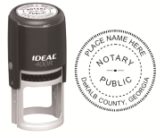 IDEAL 400R SELF INKING NOTARY SEAL (ROUND STAMP) 