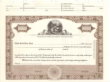 8 1/2 X 11, Brown, With Par Value, Ohio State Seal Stock Certificate