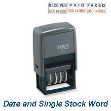Plastic Self-Inking Message Dater